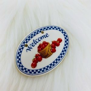 Longaberger “Welcome” Tie On